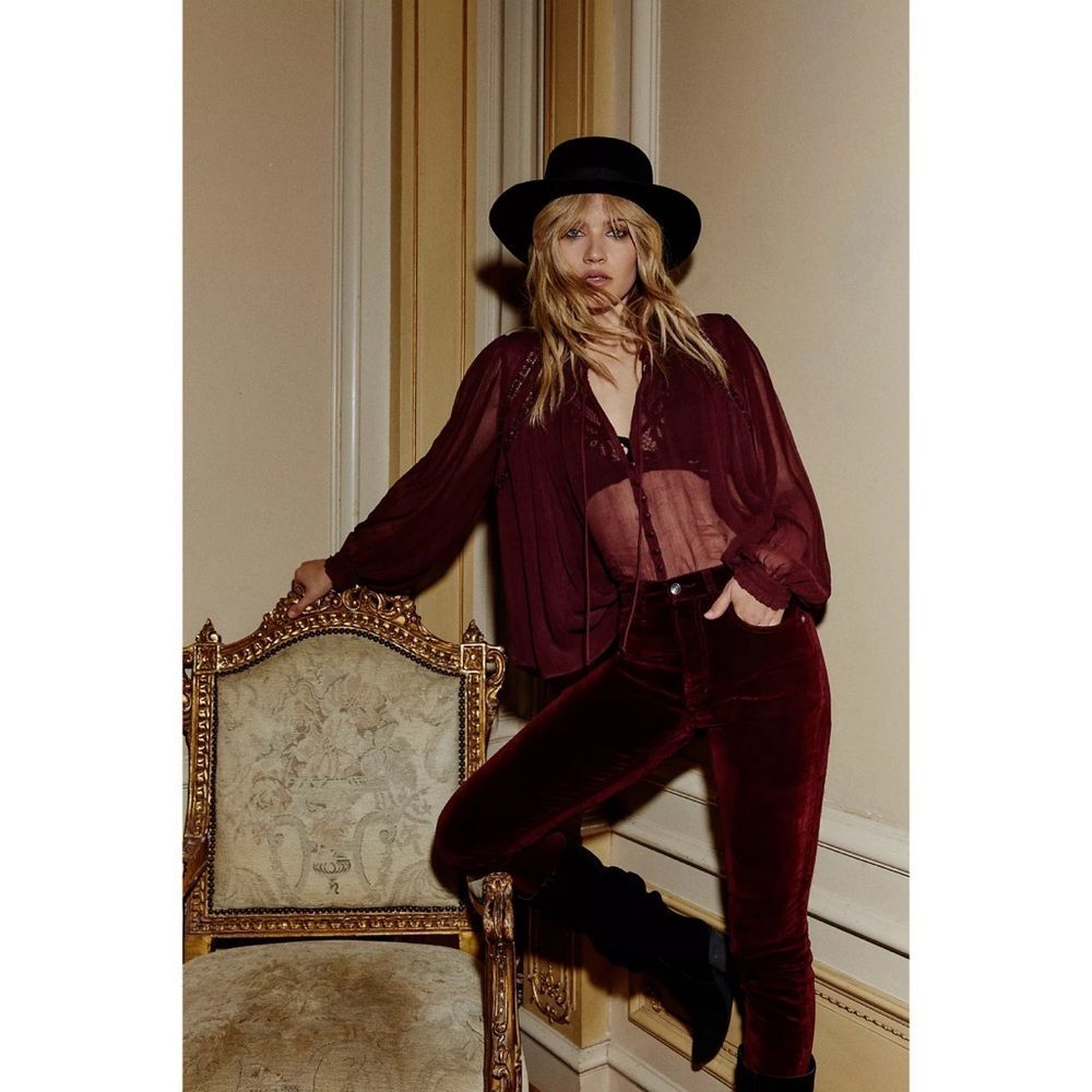 Free People Long Live Love Buttondown Blouse